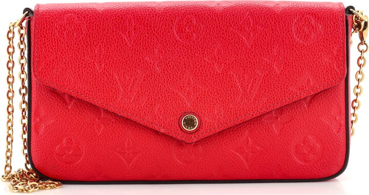 Preloved Louis Vuitton Felicie Pochette Red Empreinte Leather Bag SP01 –  KimmieBBags LLC