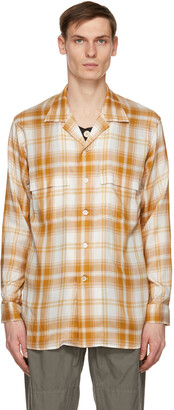 BED J.W. FORD Orange & Off-White Inner Vest Shirt