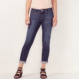 Thumbnail for your product : Lauren Conrad Women's Cuffed Skinny Capri Jeans