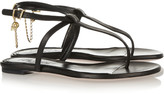 Thumbnail for your product : Alexander McQueen Embellished leather sandals