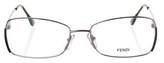 Thumbnail for your product : Fendi Metal Rectangular Eyeglasses