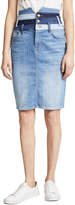 Thumbnail for your product : 7 For All Mankind Patchwork Corset Skirt