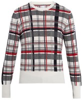 Thumbnail for your product : Moncler Gamme Bleu Checked Cashmere Sweater - Multi