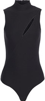 Thumbnail for your product : Alix Huron Zip-detailed Cutout Stretch-jersey Thong Bodysuit