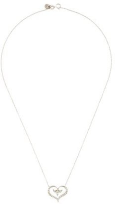 Jude Frances 18K Diamond Heart Pendant Necklace