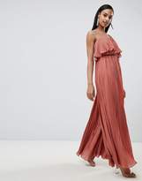 Thumbnail for your product : Rare London Pleated Frill Detail Jumpsuit