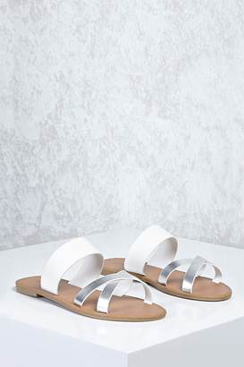 Forever 21 Metallic Faux Leather Sandals