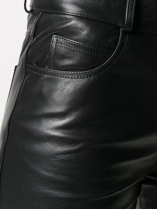 Simonetta Ravizza Zea bootcut leather trousers
