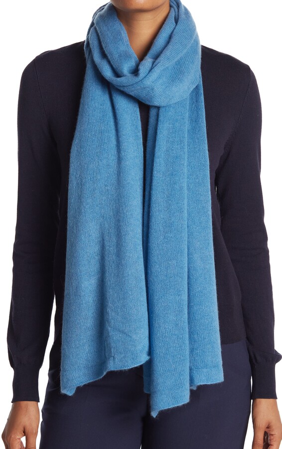 blue cashmere wrap