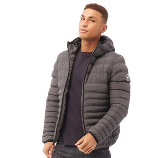 Good For Nothing Mens Element Puffer Jacket Grey Marl - ShopStyle Outerwear