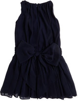 Thumbnail for your product : Helena Ruched Chiffon Dress, Navy, Sizes 7-14