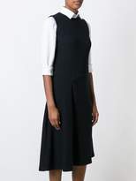 Thumbnail for your product : 08sircus pinstripe asymmetric skirt dress