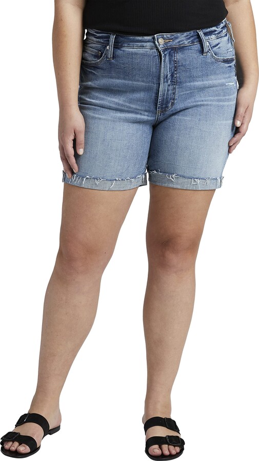 Womens Long Denim Shorts | Shop the world's largest collection of fashion |  ShopStyle