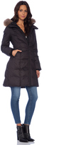 Thumbnail for your product : Soia & Kyo Delphie Brushed Down Coat with Asiatic Raccoon Fur