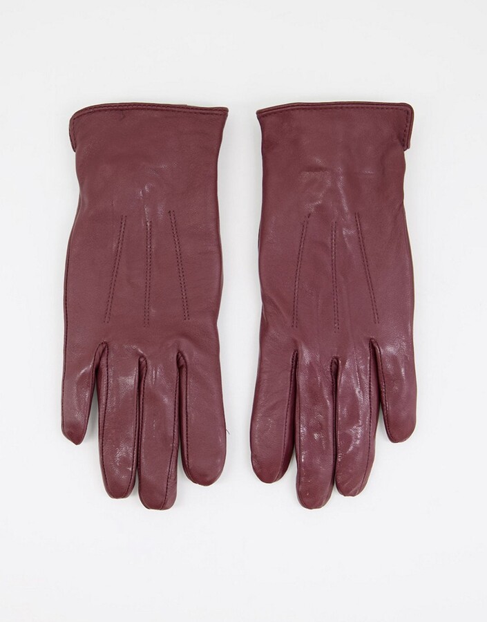 Barneys Originals real leather gloves with touch screen compatibility