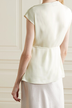 Theory Layered Silk-crepe Top - Ivory