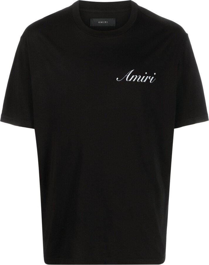 logo-print short-sleeve T-shirt, AMIRI