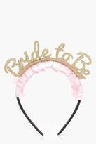 Thumbnail for your product : boohoo Bride To Be Party Headband