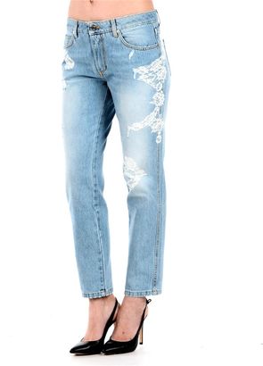 Ermanno Scervino Lace Detail Jeans
