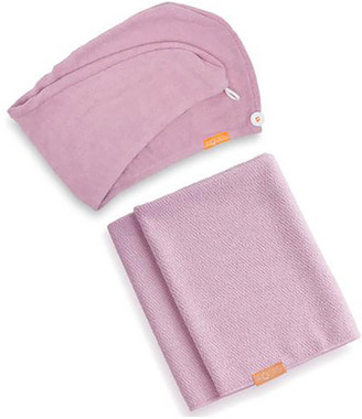Aquis Lisse Luxe Hair Turban and Hair Towel - Desert Rose Bundle (Worth £60)
