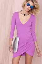 Thumbnail for your product : Nasty Gal Deep Down Dress - Purple