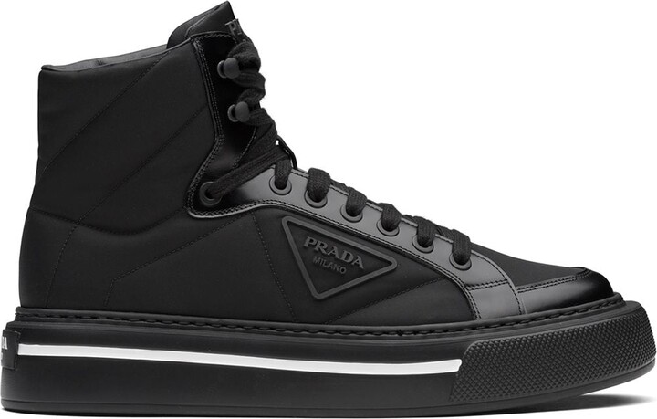 Prada Macro brushed sneakers ShopStyle Trainers Athletic Shoes