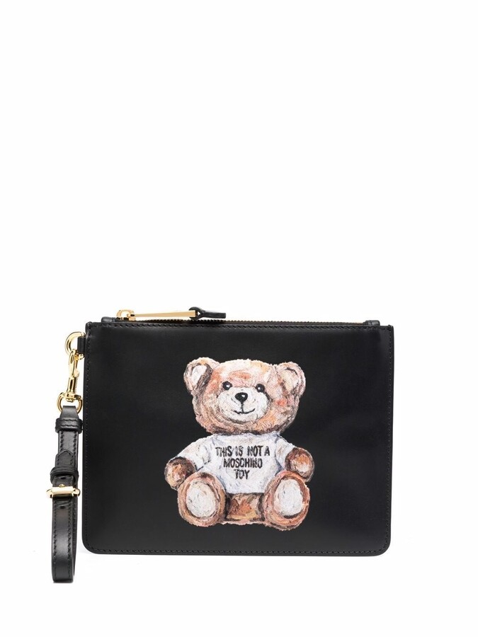 moschino teddy bear clutch