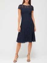 Thumbnail for your product : Very Full Skirt Lace Midi Dress Navy