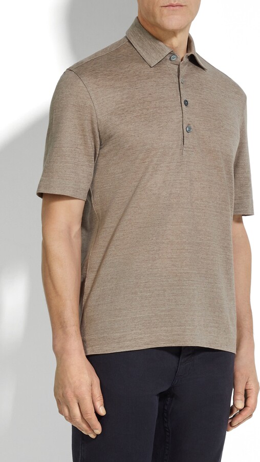 Ermenegildo Zegna Linen Polo