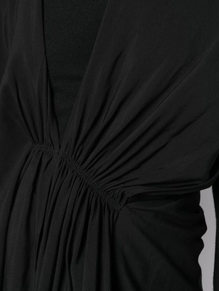 Yohji Yamamoto Draped Midi Dress