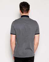 Thumbnail for your product : Ted Baker Polo Shirt with All Over Print & Knitted Collar
