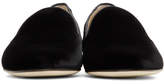 Thumbnail for your product : Charlotte Olympia Black Velvet Nocturnal Loafers