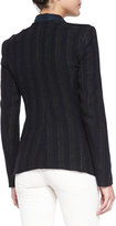 Thumbnail for your product : Etoile Isabel Marant Joff Striped Wool Twill Jacket, Dark Green