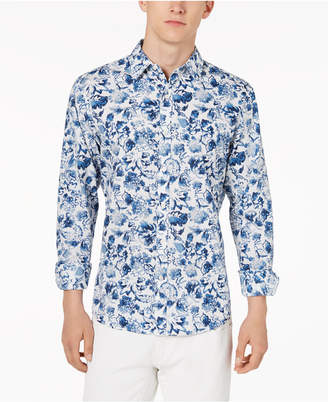 Michael Kors Men's Corby Slim-Fit Tropical-Print Shirt