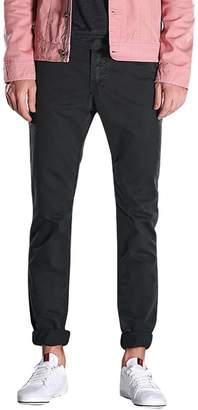 NiSeng Mens Boys Slim Fit Tapered Flat Front Casual Pants Trousers 30