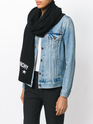 Givenchy logo knit scarf