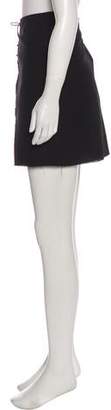 Gucci Wool Mini Skirt Black Wool Mini Skirt