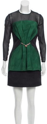 Mary Katrantzou Silk & Wool-Blend Dress w/ Tags
