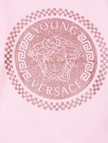 Thumbnail for your product : Versace glitter logo T-shirt