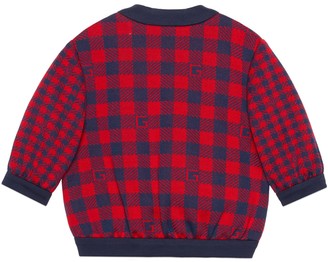 Gucci Baby Square G check cotton jacket