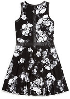Thumbnail for your product : Flowers by Zoe Girl's Rose Print Dress