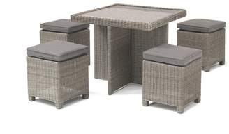 Kettler Palma Rattan Dining Set with Glass Top Table