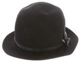 Thumbnail for your product : Gucci Leather-Trimmed Wool Fedora