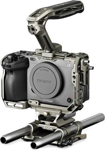 Tilta Technology Co.,Ltd Tilta Full Camera Cage Basic Kit for Sony FX3 & FX30 V2, Titanium Gray