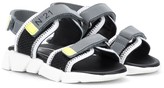 Thumbnail for your product : No21 Kids Touch Strap Logo Sandals