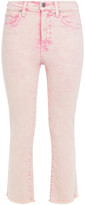 Thumbnail for your product : Veronica Beard Carly Bleached High-rise Kick-flare Jeans