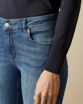 Thumbnail for your product : Ted Baker AACIEE Mid wash raw hem skinny jeans