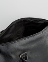 Thumbnail for your product : ASOS Smart Holdall In Black Faux Leather