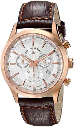 Zeno Men's 6662-5030PGR-F2 Gentlemen Analog Display Quartz Brown Watch