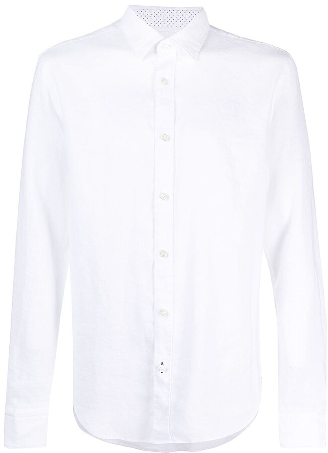 Hugo Boss Mens Linen Shirts | Shop the 